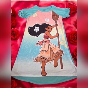 *0476 Disney Parks Moana Pokohontas Nightgown Girls 4